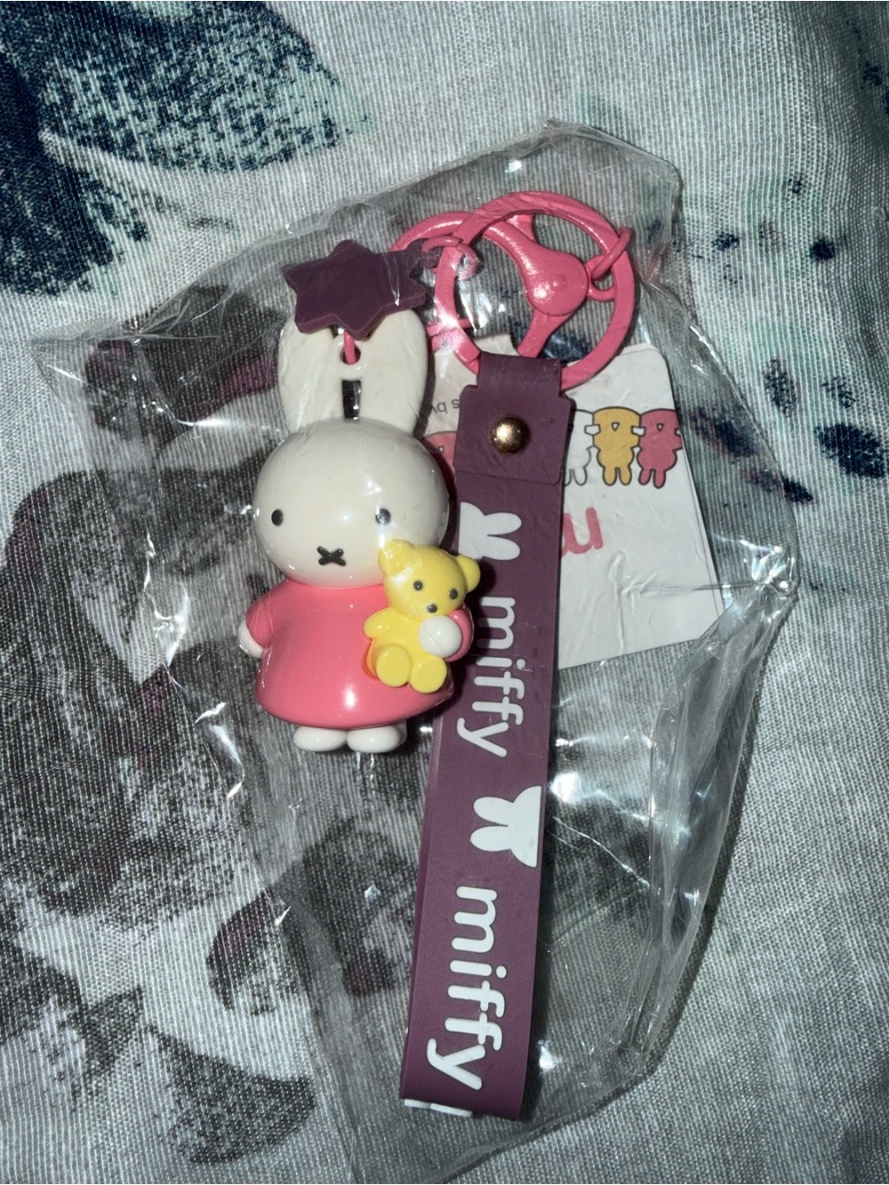 Miffy Bubble Blush Charm Keychain